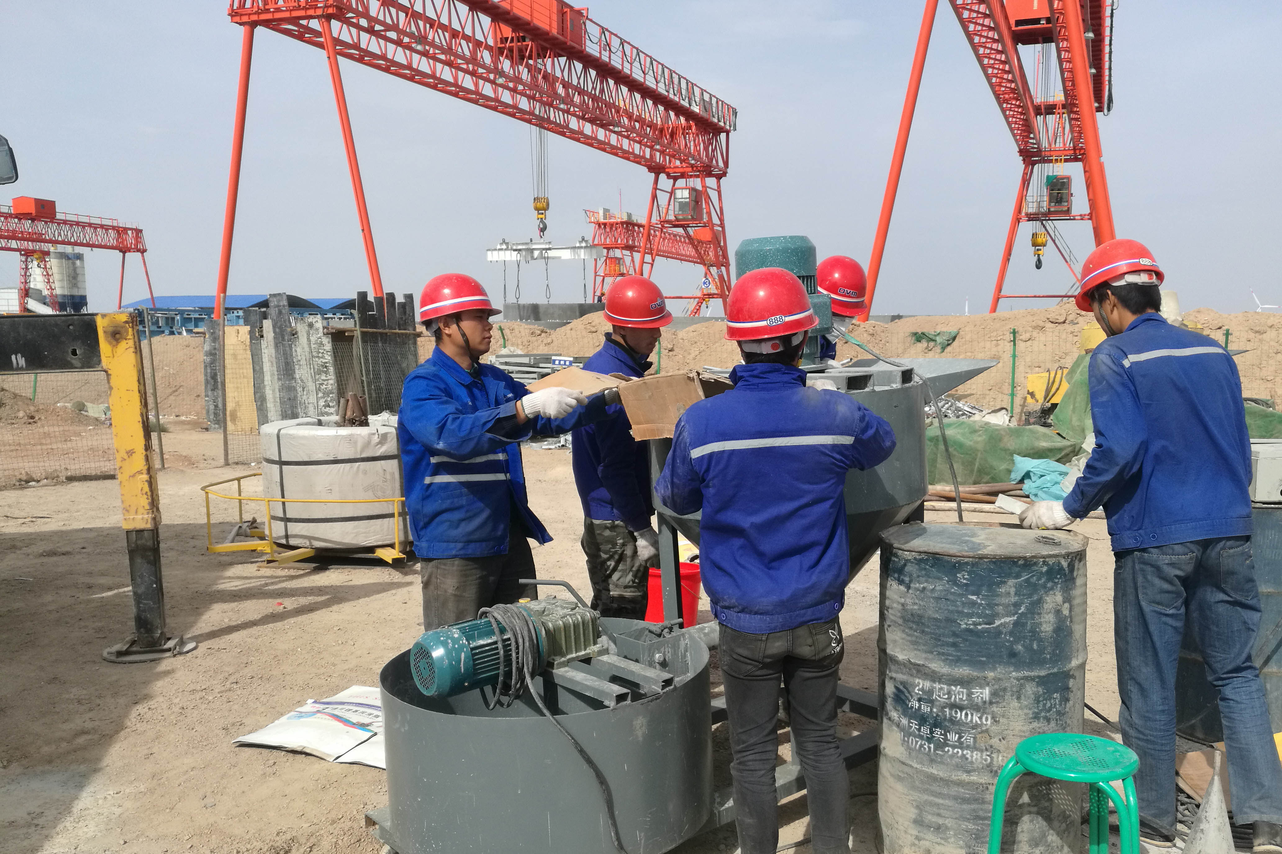 新疆哈密景峡风电项目施工